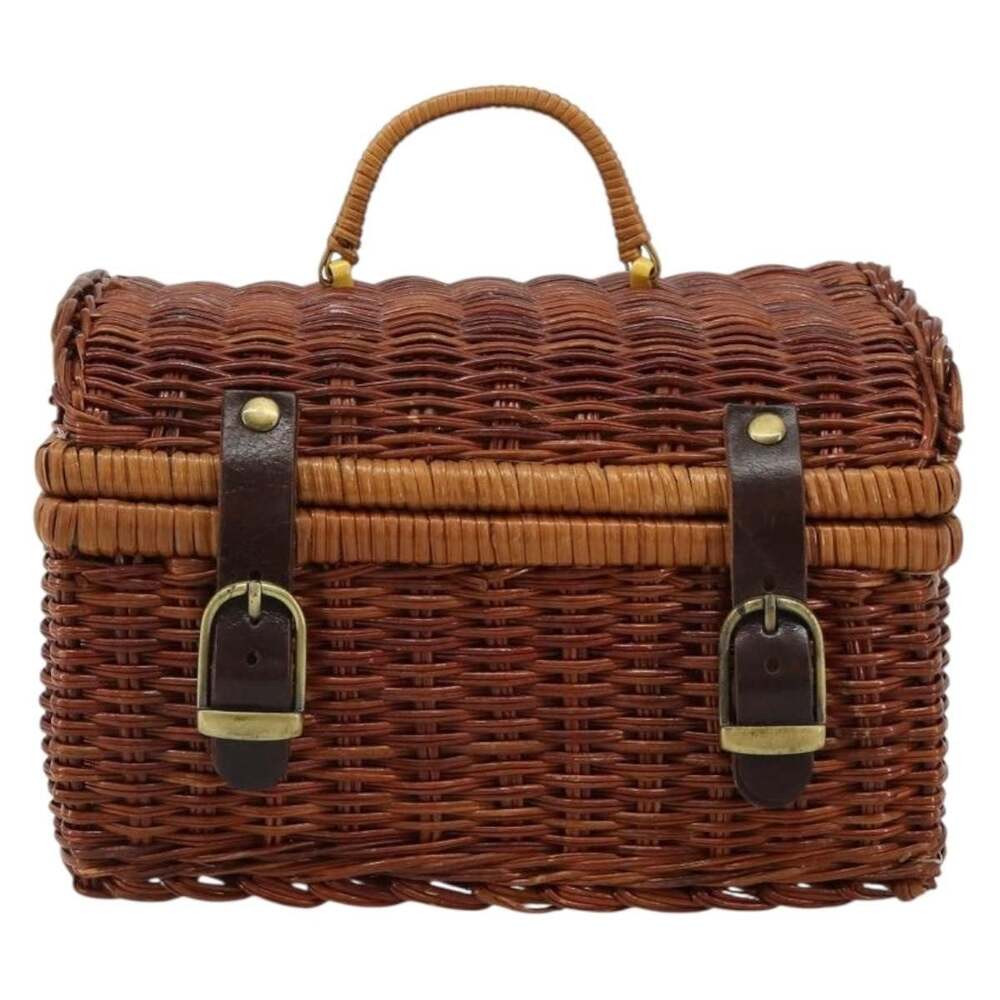 Givenchy Rattan Handbag Brown - Picture 1 of 12